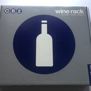 NEW Crate & Barrel CB2 12 Bottle Modular System Wine Rack